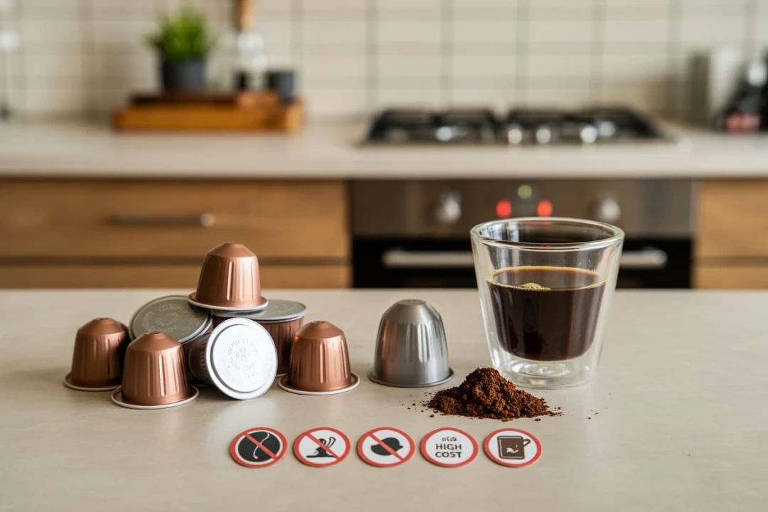 5 inconvénients à l'utilisation de capsules de café